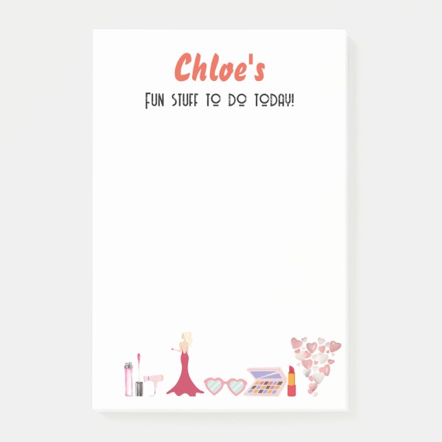 Post-it® Fun things to do today /editable text (Devant)