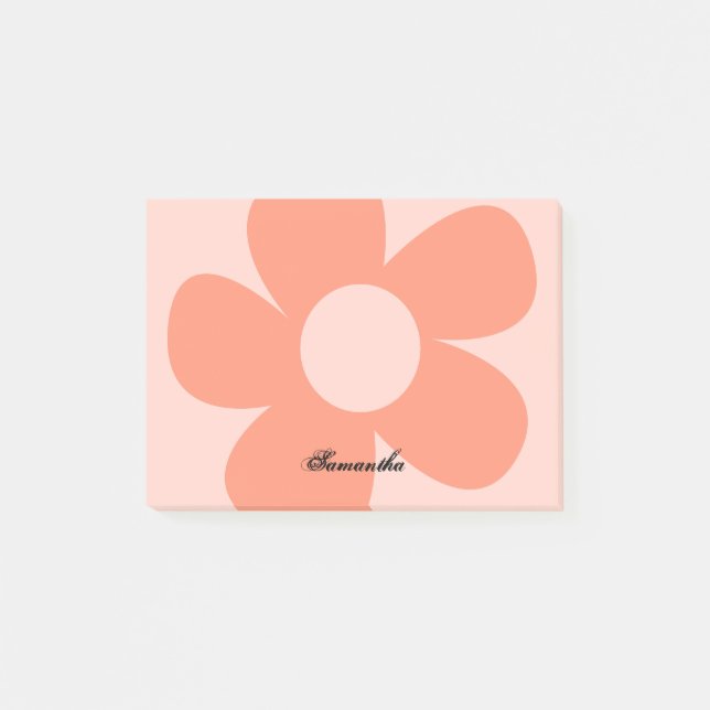 Post-it® Fun unique jote rose Flower Y2k personnalisé (Devant)
