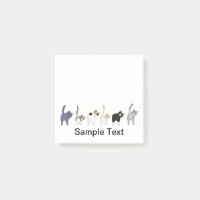 funny cats design post it