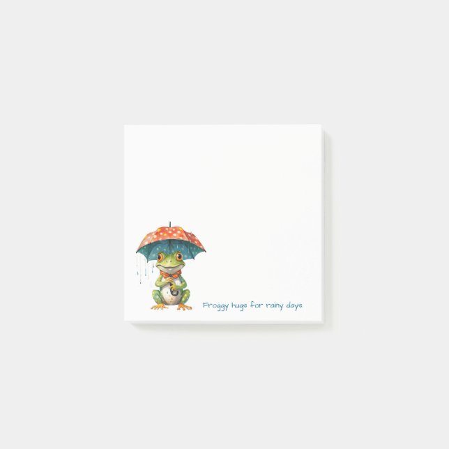 Post-it® Funny Frog Notes – Rainy Day Joy (Devant)