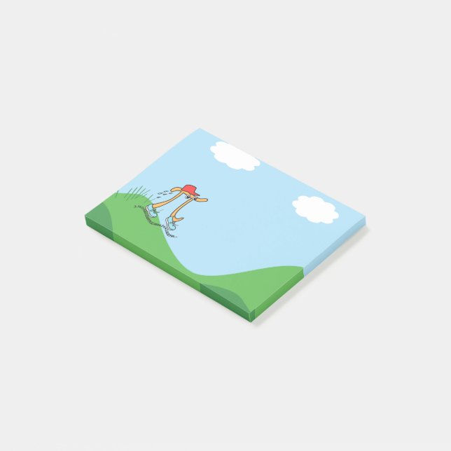 Post-it® Funny Long Running Pi © illustration Cadeau (Incliné)