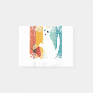 Post-it® Funny Meowy amoureux des chats Retro cat je fais c