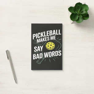 Post-it® Funny Pickleball Me Fait Dire Des Gros Mots