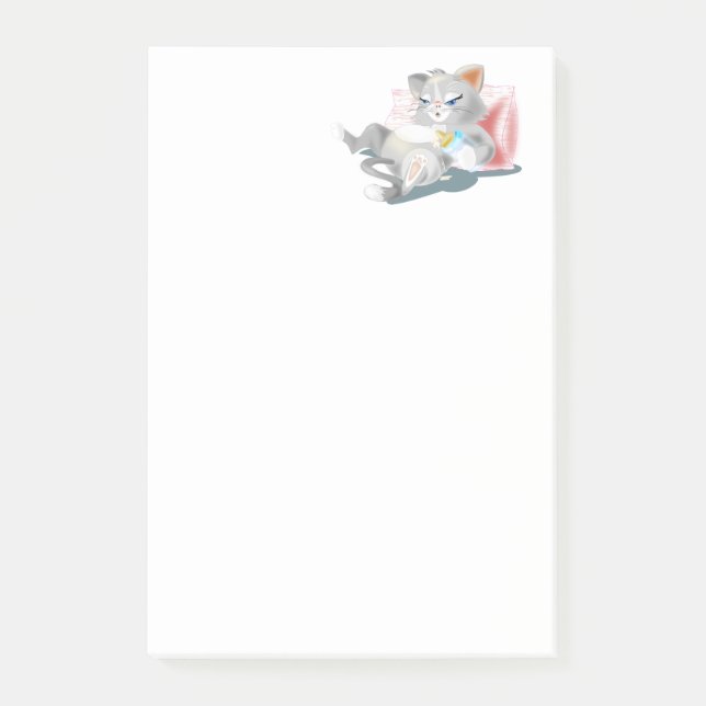 Post-it® Funny Post it Notes avec Baby Cat (Devant)