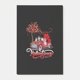 Post-it® Funny Truck Valentines Day Boston Terrier Chien En
