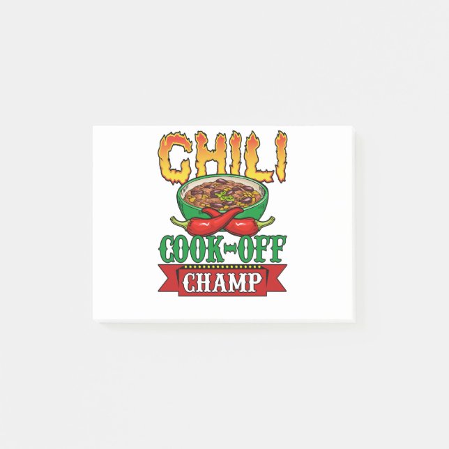 Post-it® Gagnant de la compétition Chili Cook Off Champ (Devant)
