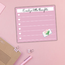 Post-it® Garden Day Dreams – Heart & Floral Personalized 