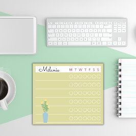 Post-it® Garden Day Dreams – Weekly Checklist Floral Sticky