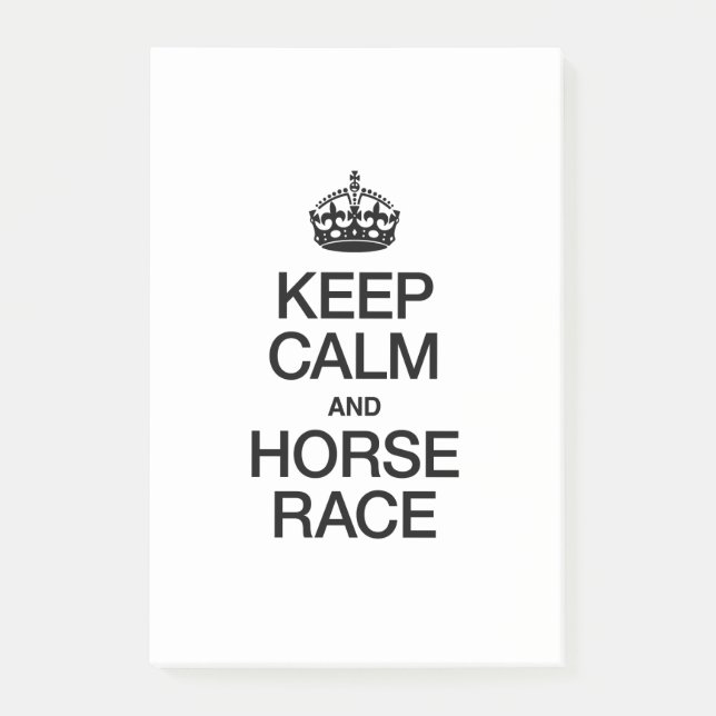 POST-IT® GARDER CALME ET COURSE CHEVAL (Devant)