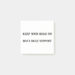 Post-it® Gardez la tête haute - Encouragement personnalisé 