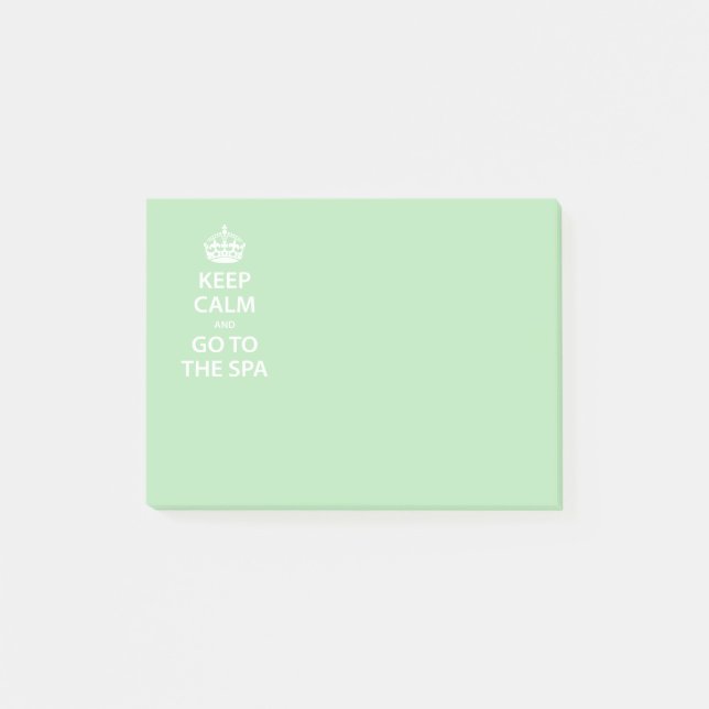 Post-it® Gardez le calme et allez au spa (Devant)