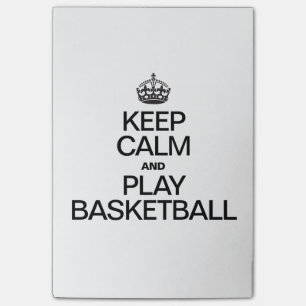 Post-it® Gardez le calme et jouez au basket-ball