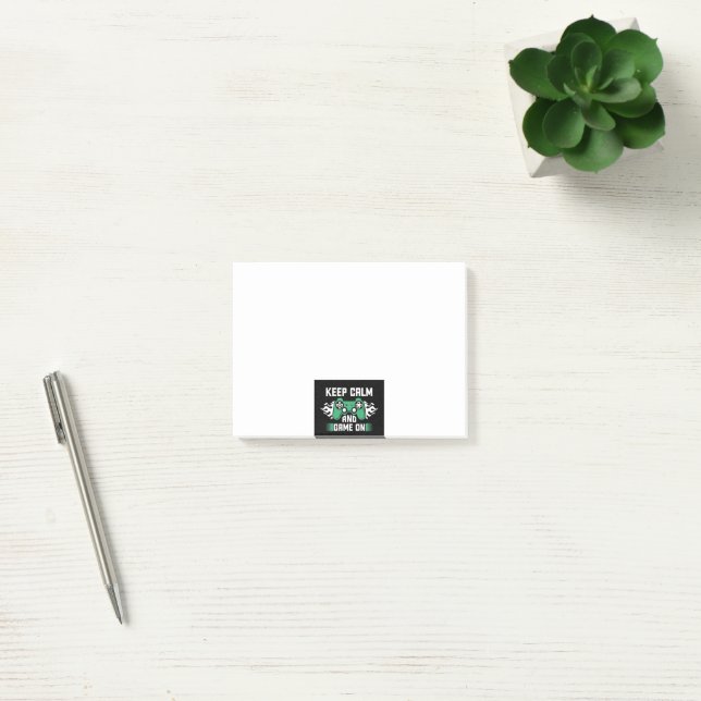 Post-it® Gardez Le Calme Et Le Jeu Sur Les Notes Post-it (Bureau)
