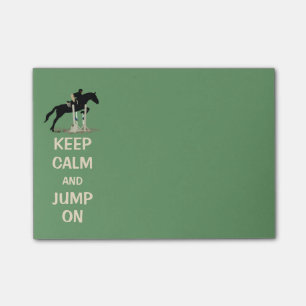 Post-it® Gardez le calme et sautez sur le cheval