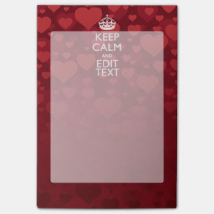 Post-it® GARDEZ LE CALME PERSONNALISÉ ET L'amour du texte