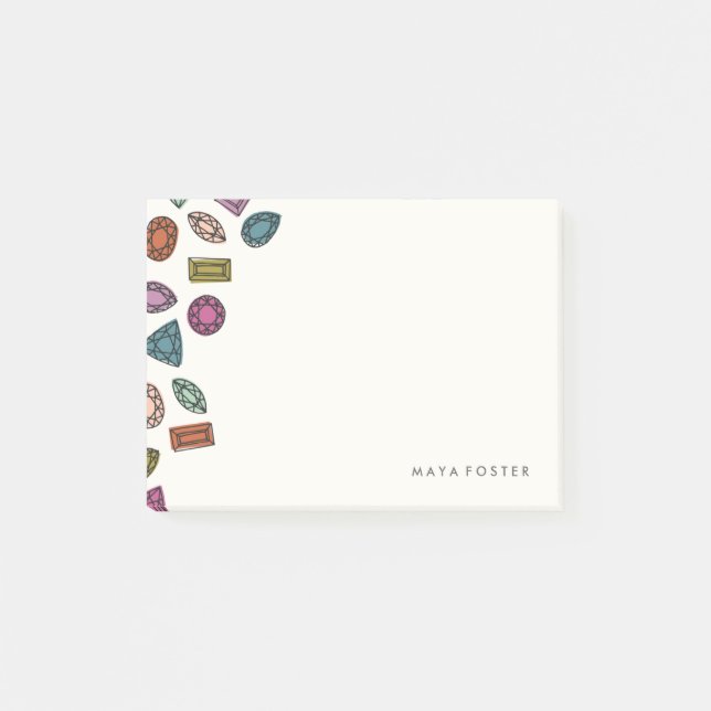 Post-it® Gemmes (Petites) - Charbon (Devant)