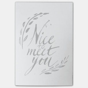 Post-it® Gentil de vous rencontrer