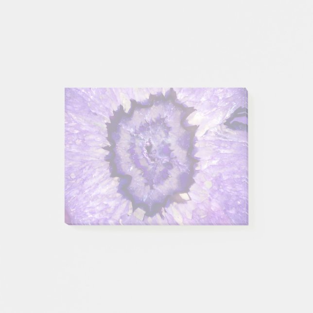Post-it® Géode d'âge violet de plumes (Devant)