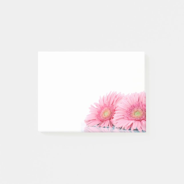 Post-it® Gerbera Rose Daisies Élégante Photographie (Devant)