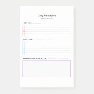 Post-it® Gestion des tâches TDAH
