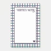 Gingham Cœur Violet