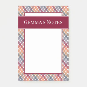Post-it® Gingham d'automne
