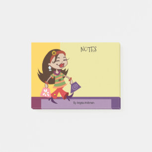 Post-it® Girly Shopping Design Post