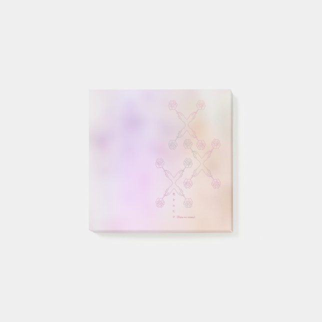 Post-it® Giving flowers(pattern) (Devant)