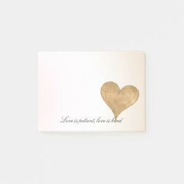 Post-it® Glam Gold Parties scintillant Heart