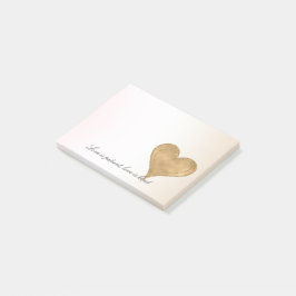 Post-it® Glam Gold Parties scintillant Heart