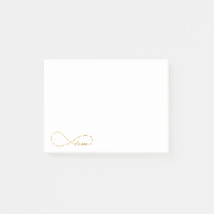Post-it® Gold Love Infinity PostIt Notes