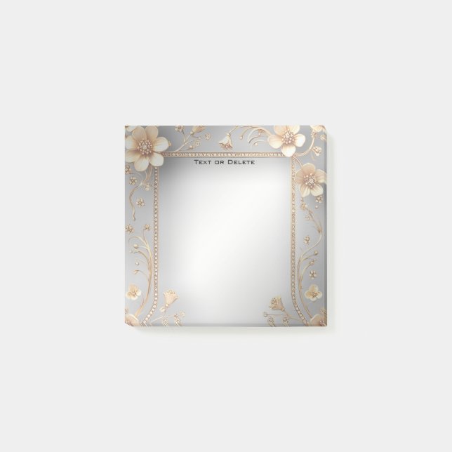 Post-it® Golden Flowers Publier des notes (Devant)