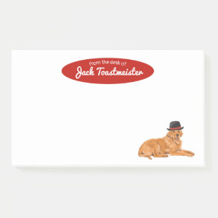 Post-it® Golden Retriever avec peinture Casquette