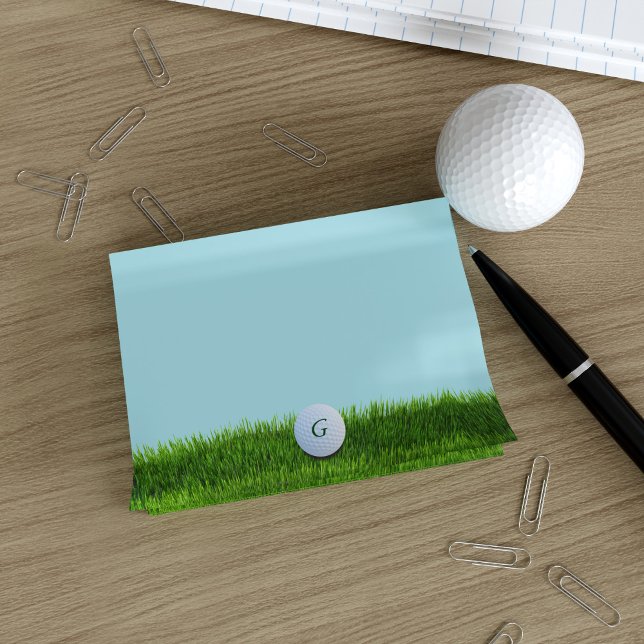 Post-it® Golf Coach Blue and Green Post il Notes (Créateur téléchargé)