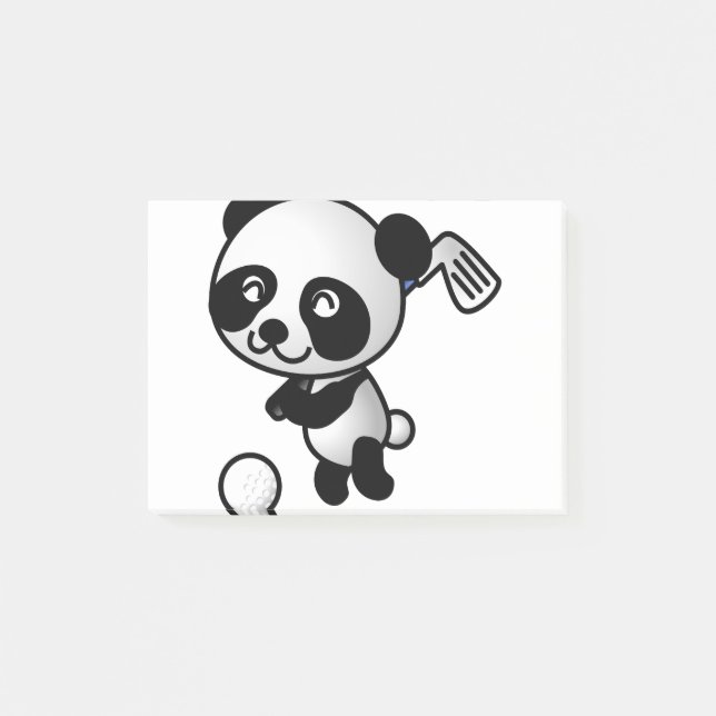 Post-it® Golf Jouer Panda (Devant)