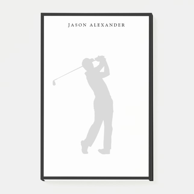 Post-it® Golfeur Silhouette Personnalisé  (Devant)
