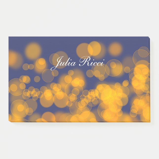 Post-it® Gradient texture.text de style de Bokeh (Devant)