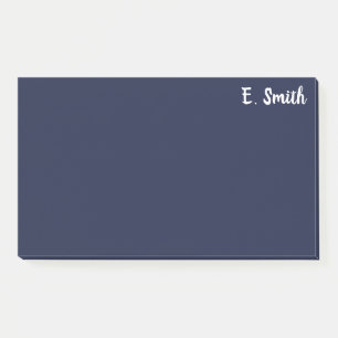 Post-it® Grand bleu-foncé personnalisé par coutume