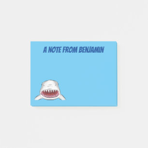 Post-it® Grand requin blanc moyen dessin animé
