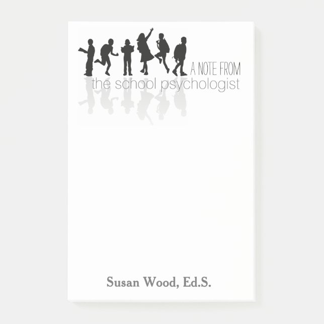 Post-it® Grande note de Courrier-it® de psychologue fait (Devant)