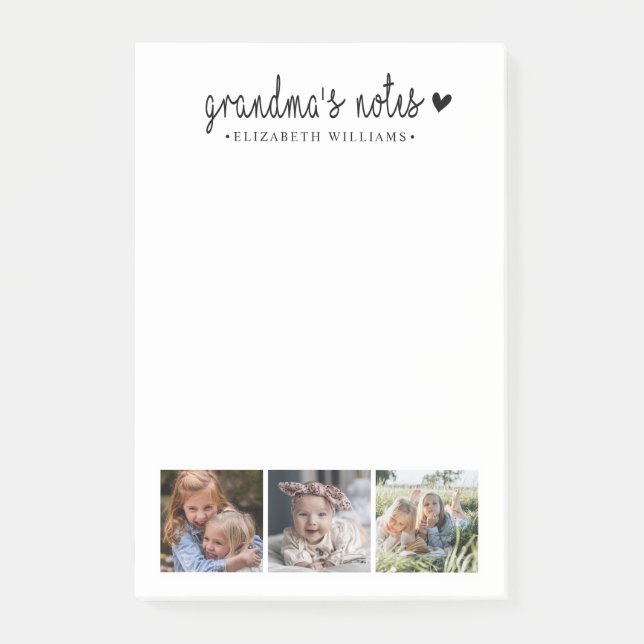 Post-it® Grandmas Notes Photo Collage Famille (Devant)