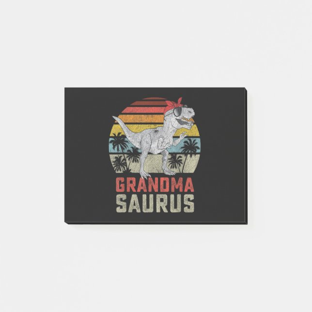 Post-it® Grandmasaurus T Rex Dinosaur Famille Grandma Sauru (Devant)