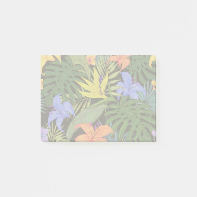 Post-it® Graphique de fleur d'Aloha de Hawaii tropical (Devant)