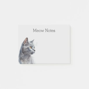 Post-it® Gray Kitty Chat