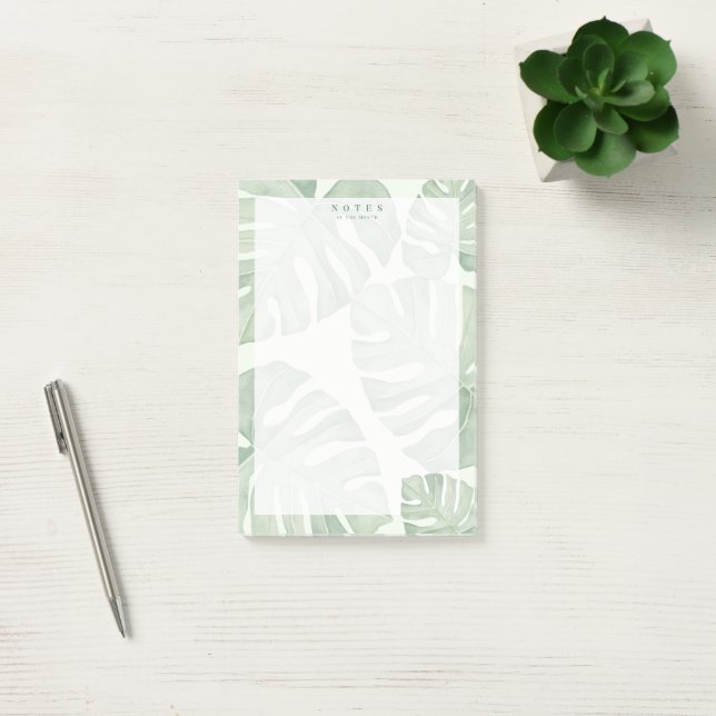 Post-it® Green Palm Plant Post-it Notes (Bureau)
