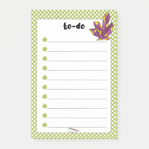 Post-it® Green Polka Dot Red Diamond TO DO