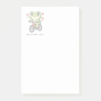 Post-it® Grenouille Mignonne à Vélo | Art de Grenouille Kaw
