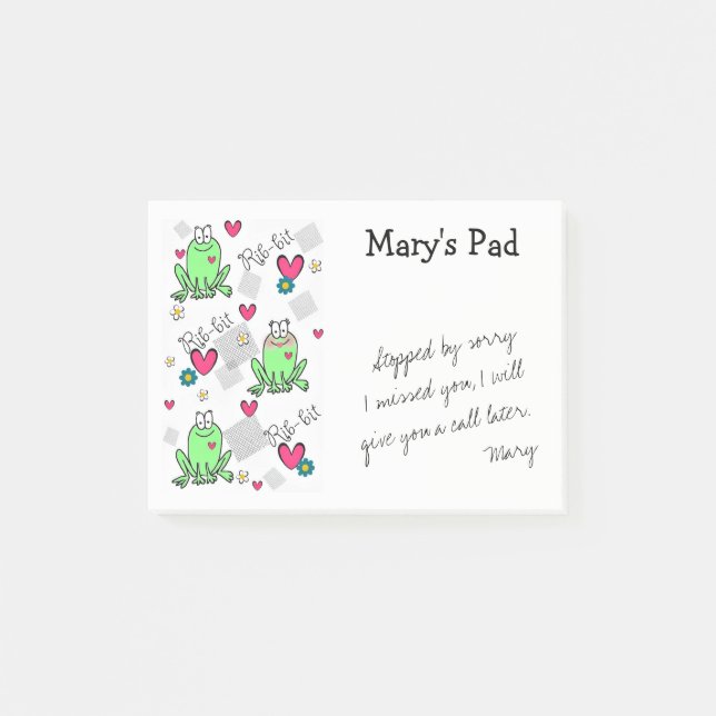 Post-it® Grenouille (notes collantes) (Devant)