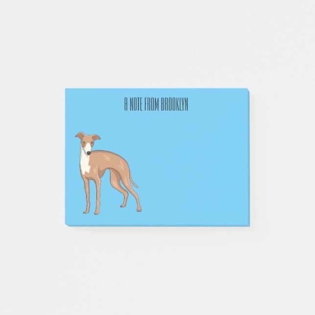Post-it® Greyhound dog (Devant)