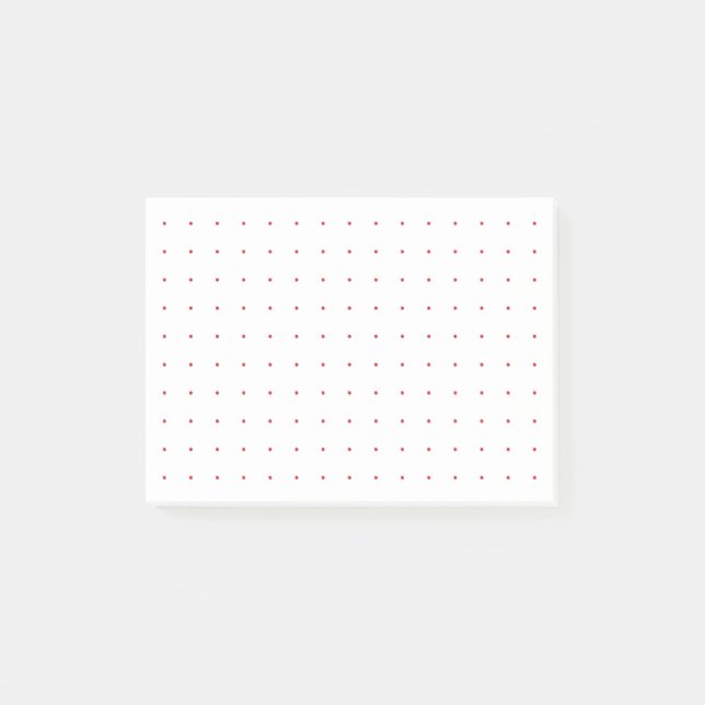 Post-it® Grille numérique/puce 4x3 (points rouges) (Devant)